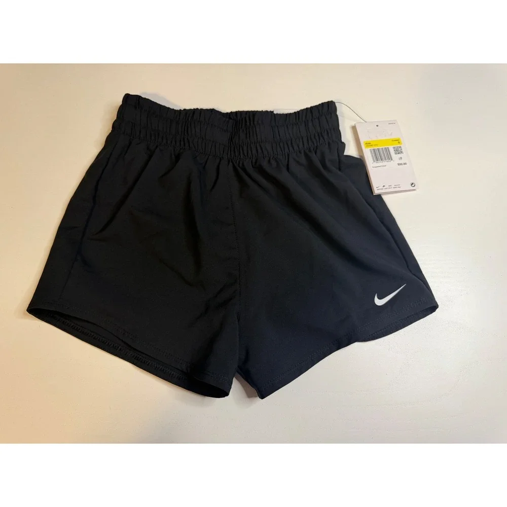 Nike Kids Dri-FIT One Training Shorts Black DX4967-010 Size Small NWT